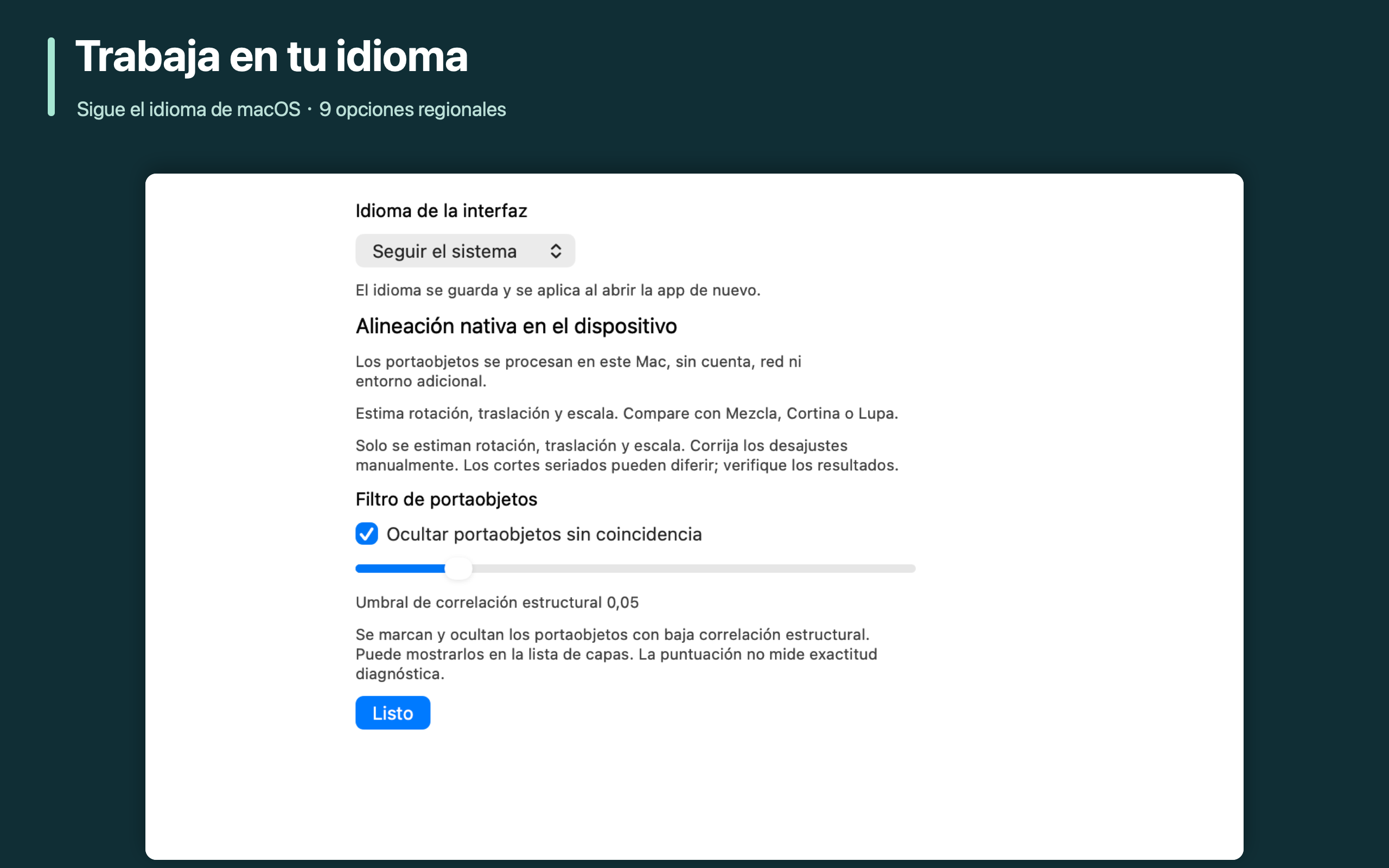 Trabaja en tu idioma